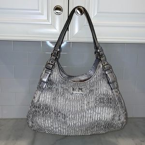 Coach Maggie Madison Signature Pleated Hobo Bag RARE